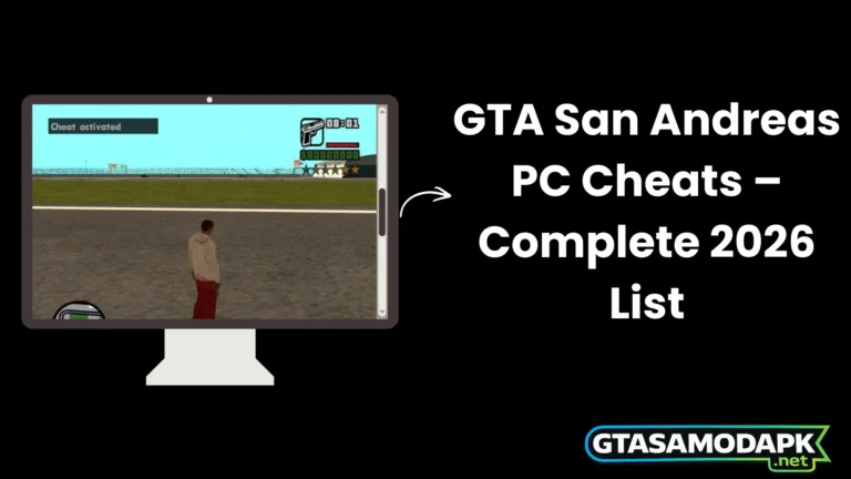 GTA San Andreas PC Cheats – Complete List 12 GTA San Andreas PC Cheats