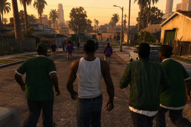 GTA San Andreas Gang Territories Guide (Grove Street, Ballas, Vagos) 18 GTA San Andreas gang territories featuring Grove Street Families, Ballas and Vagos.